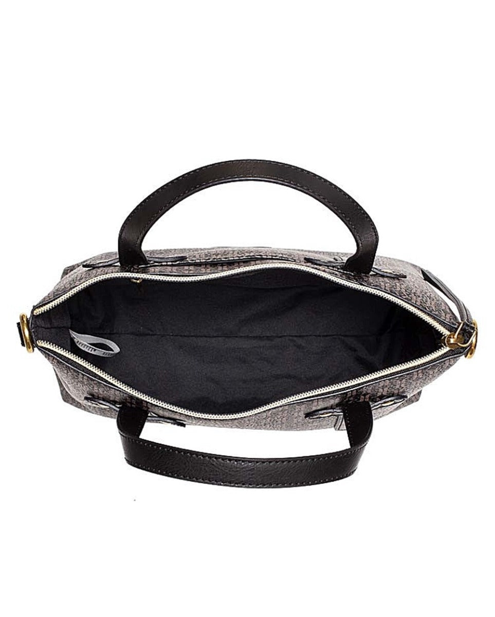 Fossil SHB2312015 Felicity Women's Satchel In Black/Brown Fossil SHB2312015 Felicity Women's Satchel In Black/Brown